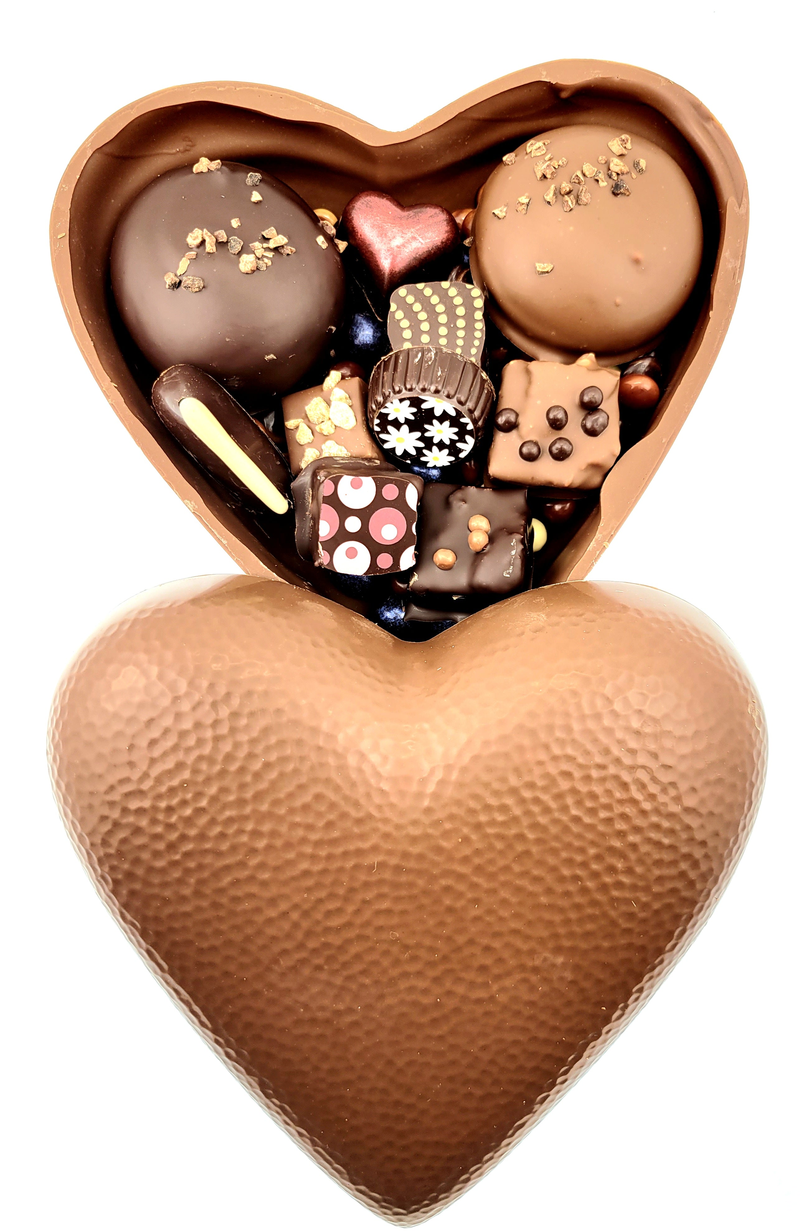 Coeur en chocolat au lait l Chocolat artisanal en ligne