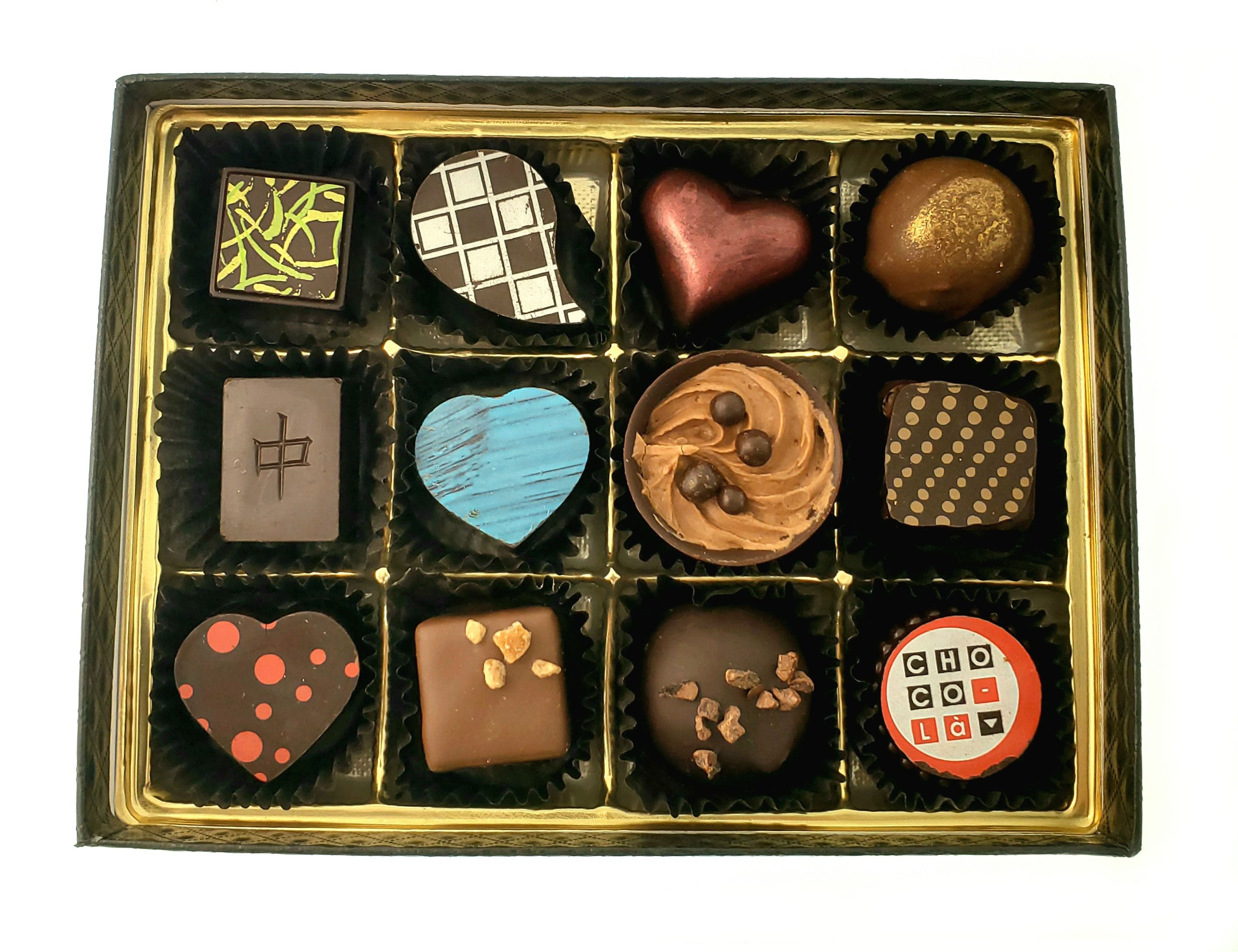 Boîte de 12 chocolats de luxe – Choco-Là